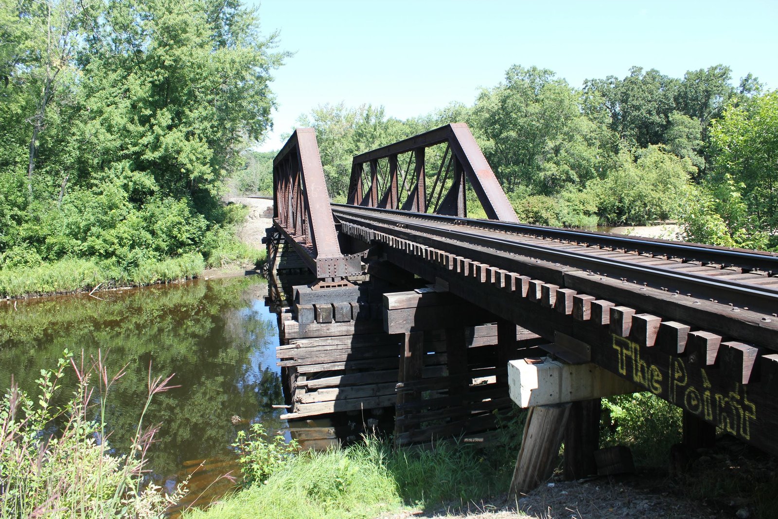 Looking north